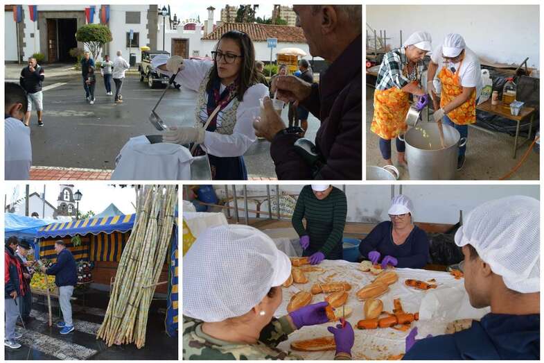 Diferentes de las actividades en la jornada matutina en Jinámar (Foto TA)